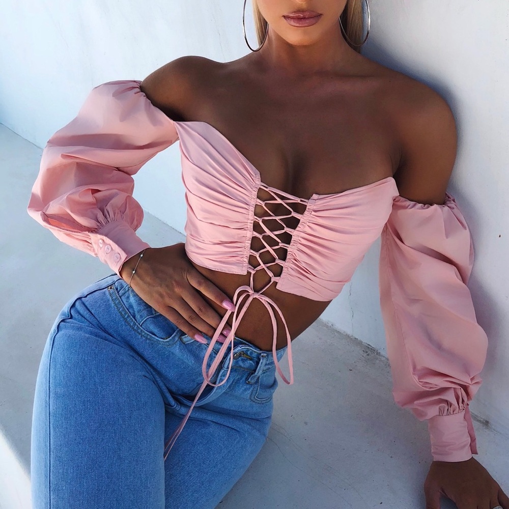 ella top- baby pink